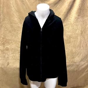 Mens’s Black hooded zip up sweatshirt